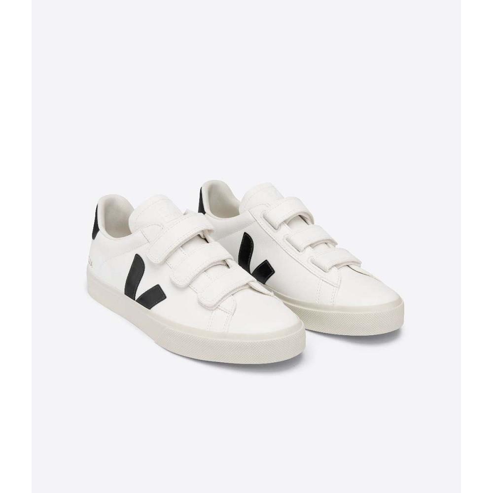 White/Black Men's Veja RECIFE CHROMEFREE Sneakers | AU 310GSO